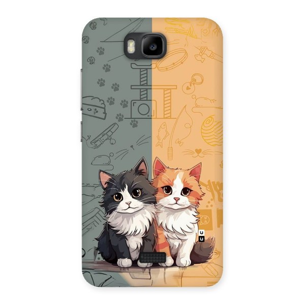 Cute Lovely Cats Back Case for Honor Bee
