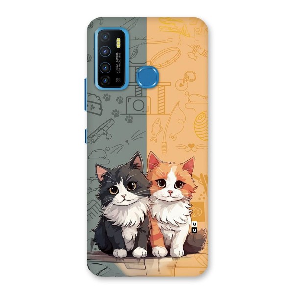 Cute Lovely Cats Back Case for Infinix Hot 9