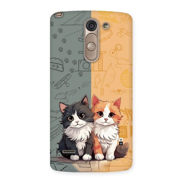 Cute Lovely Cats Back Case for LG G3 Stylus