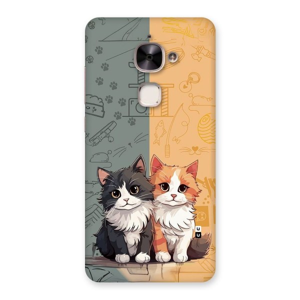 Cute Lovely Cats Back Case for Le 2