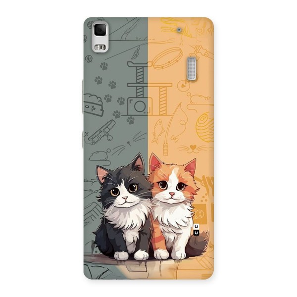 Cute Lovely Cats Back Case for Lenovo A7000