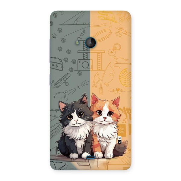 Cute Lovely Cats Back Case for Lumia 540