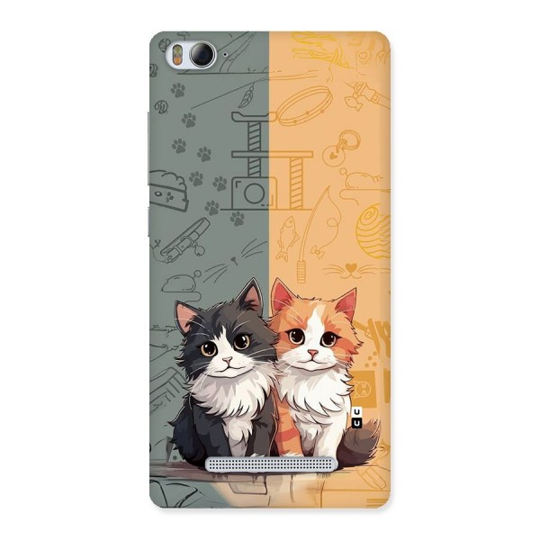 Cute Lovely Cats Back Case for Mi4i