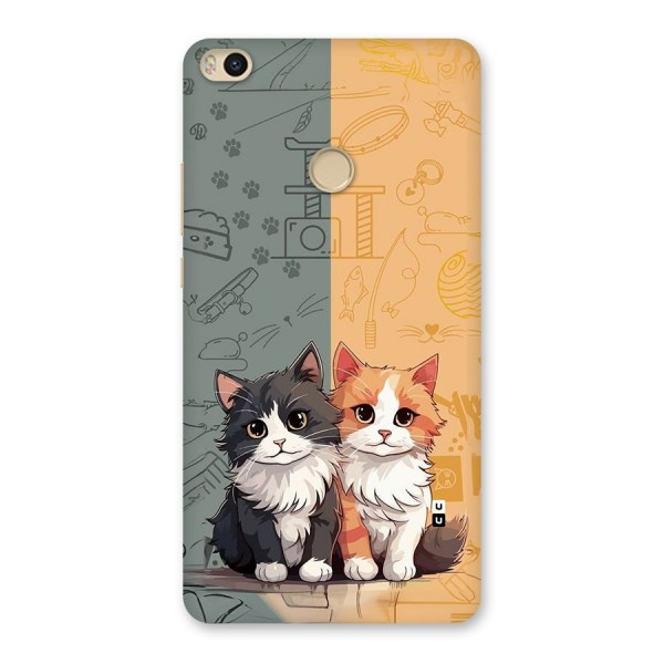Cute Lovely Cats Back Case for Mi Max 2