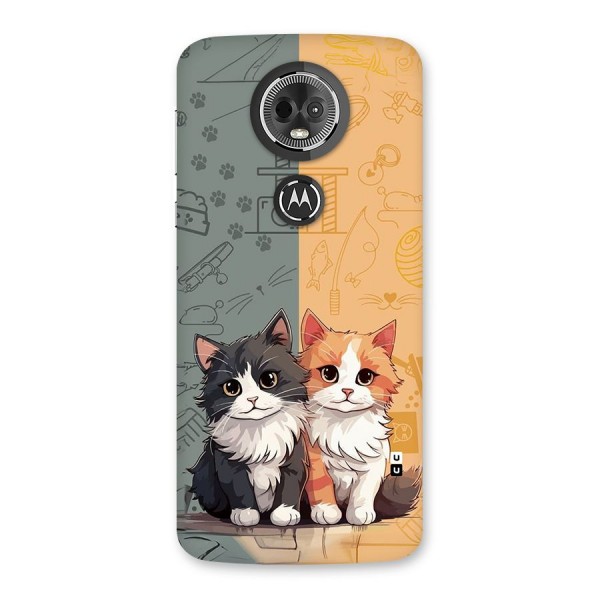 Cute Lovely Cats Back Case for Moto E5 Plus