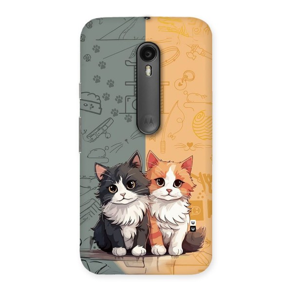 Cute Lovely Cats Back Case for Moto G3