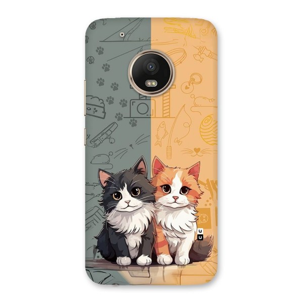Cute Lovely Cats Back Case for Moto G5 Plus