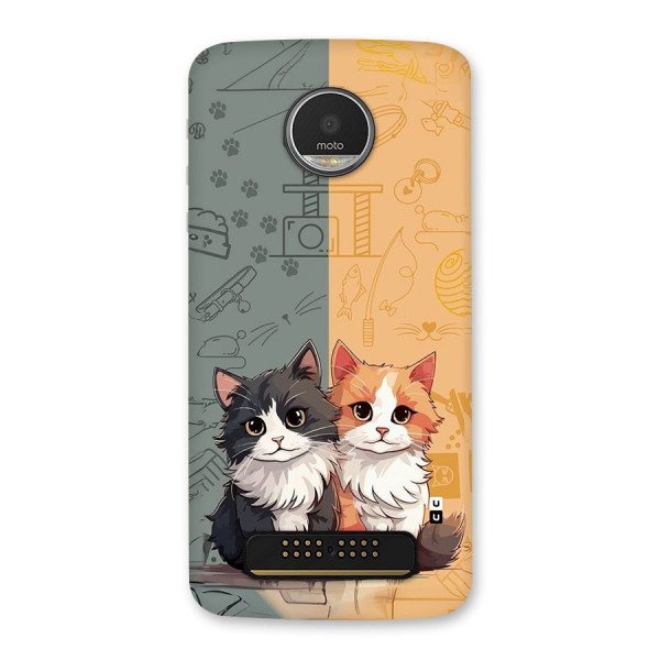 Cute Lovely Cats Back Case for Moto Z Play