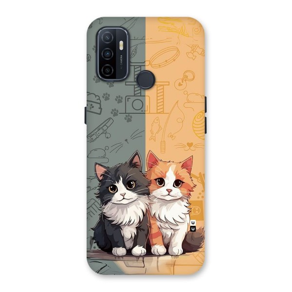 Cute Lovely Cats Back Case for Oppo A32