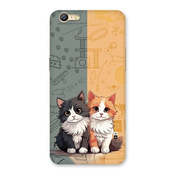 Cute Lovely Cats Back Case for Oppo A39