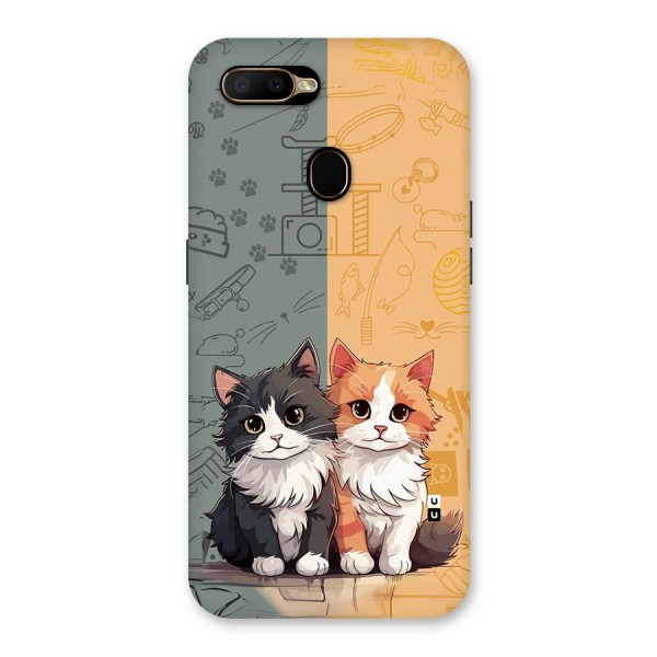 Cute Lovely Cats Back Case for Oppo A5s