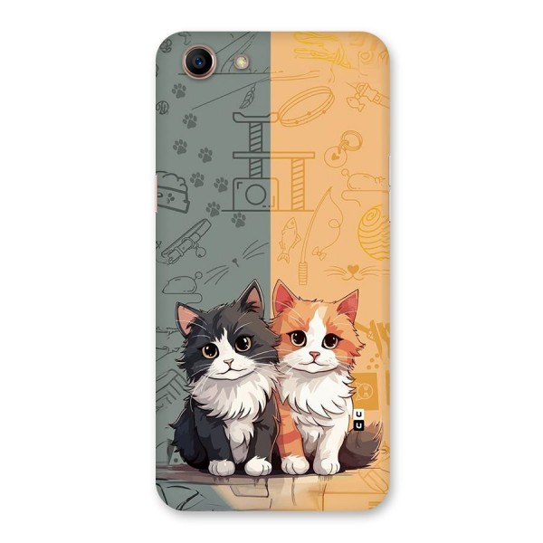Cute Lovely Cats Back Case for Oppo A83 (2018)