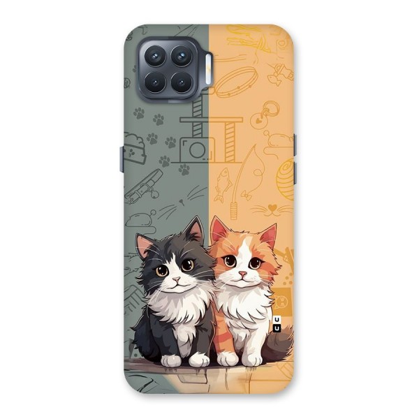 Cute Lovely Cats Back Case for Oppo F17 Pro