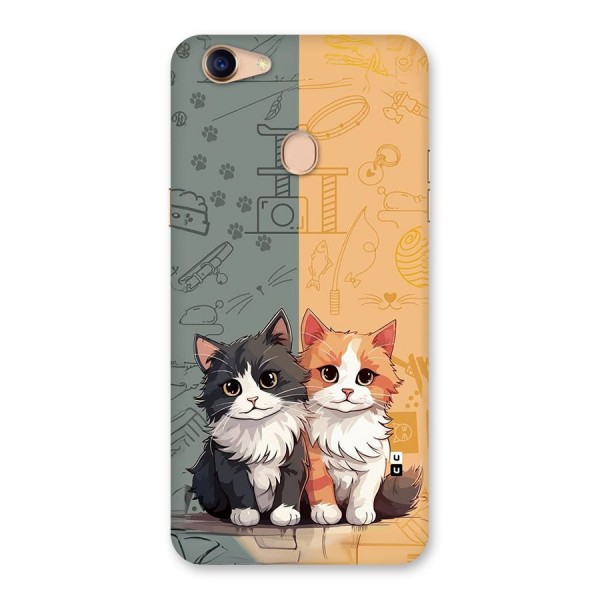 Cute Lovely Cats Back Case for Oppo F5 Youth
