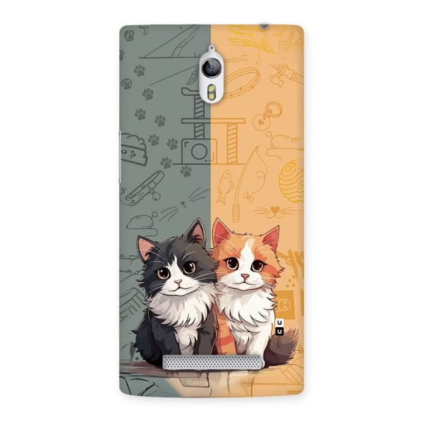 Cute Lovely Cats Back Case for Oppo Find 7