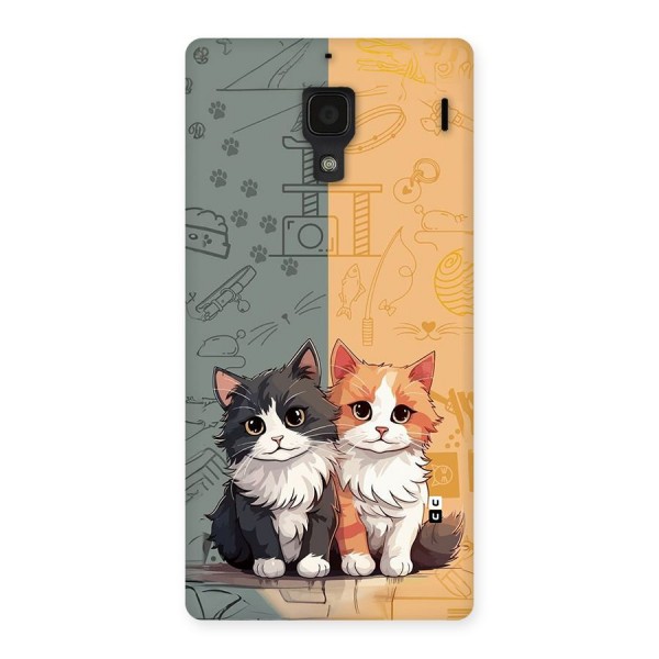 Cute Lovely Cats Back Case for Redmi 1s