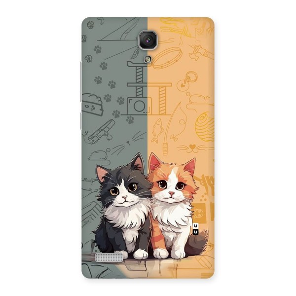 Cute Lovely Cats Back Case for Redmi Note