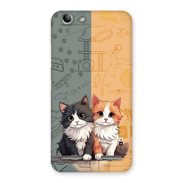 Cute Lovely Cats Back Case for Vibe K5 Plus
