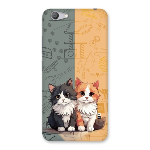 Cute Lovely Cats Back Case for Vivo Y53