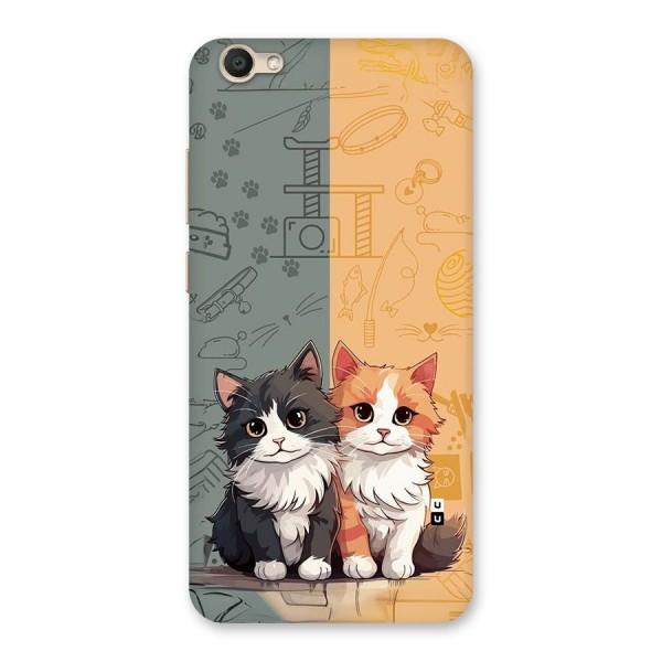 Cute Lovely Cats Back Case for Vivo Y67