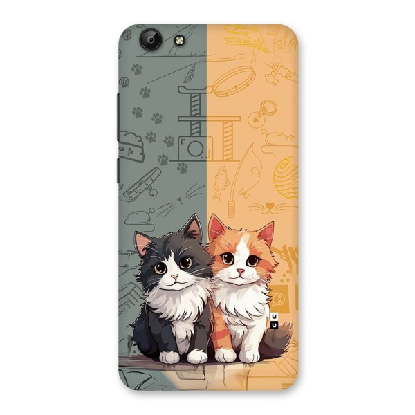 Cute Lovely Cats Back Case for Vivo Y69