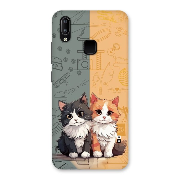 Cute Lovely Cats Back Case for Vivo Y95