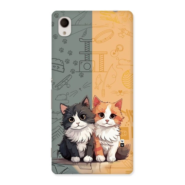 Cute Lovely Cats Back Case for Xperia M4