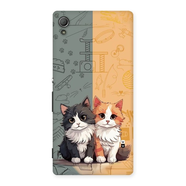 Cute Lovely Cats Back Case for Xperia Z4
