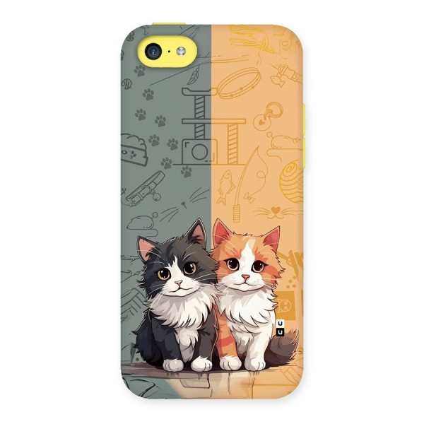 Cute Lovely Cats Back Case for iPhone 5C