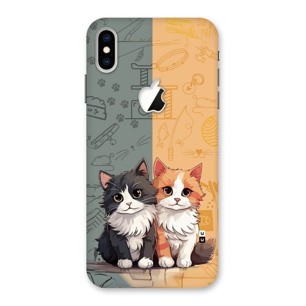 Cute Lovely Cats Back Case for iPhone XS Max Apple Cut