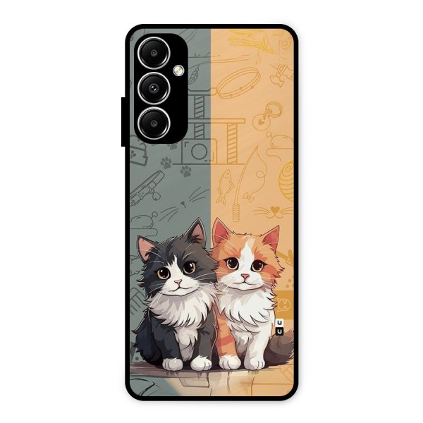 Cute Lovely Cats Metal Back Case for Galaxy A05s