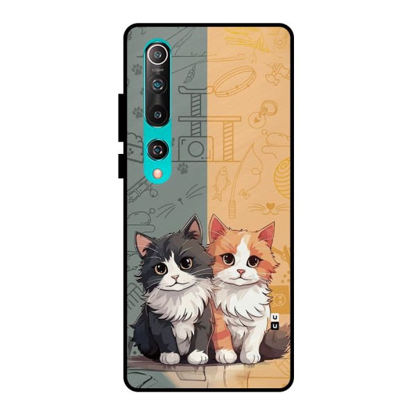 Cute Lovely Cats Metal Back Case for Mi 10