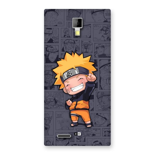 Cute Naruto Uzumaki Back Case for Canvas Xpress A99