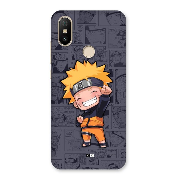 Cute Naruto Uzumaki Back Case for Mi A2