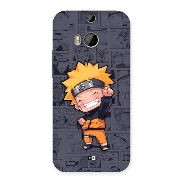 Cute Naruto Uzumaki Back Case for One M8