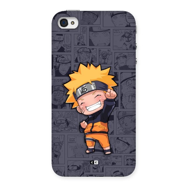 Cute Naruto Uzumaki Back Case for iPhone 4 4s