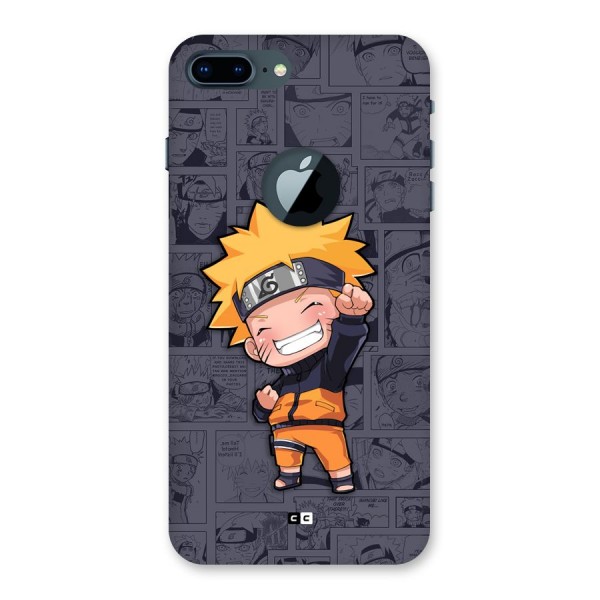 Cute Naruto Uzumaki Back Case for iPhone 7 Plus Logo Cut