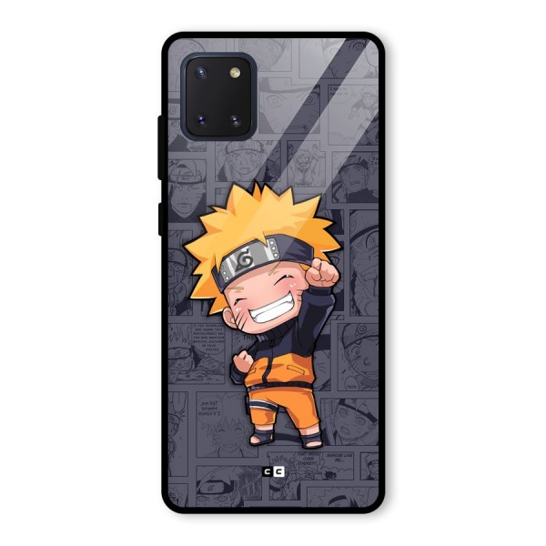 Cute Naruto Uzumaki Glass Back Case for Galaxy Note 10 Lite