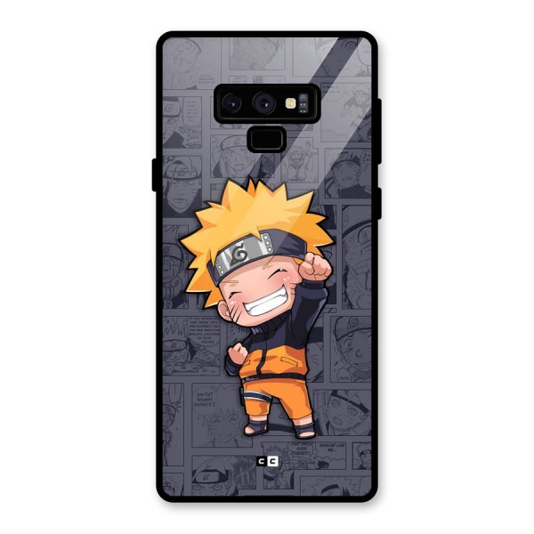 Cute Naruto Uzumaki Glass Back Case for Galaxy Note 9