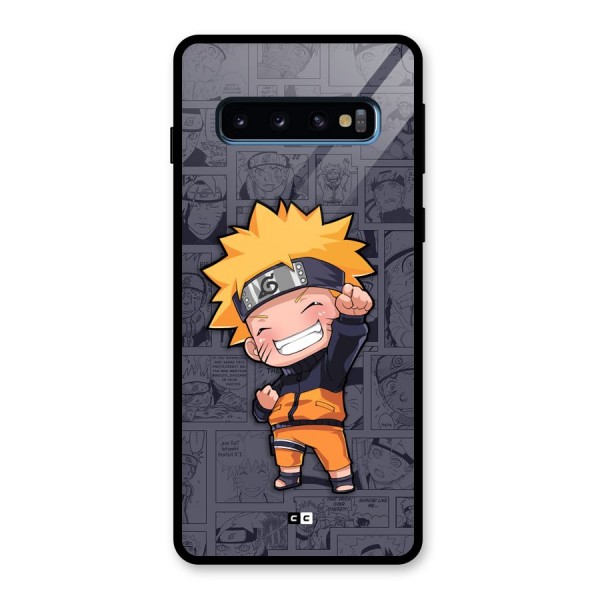 Cute Naruto Uzumaki Glass Back Case for Galaxy S10