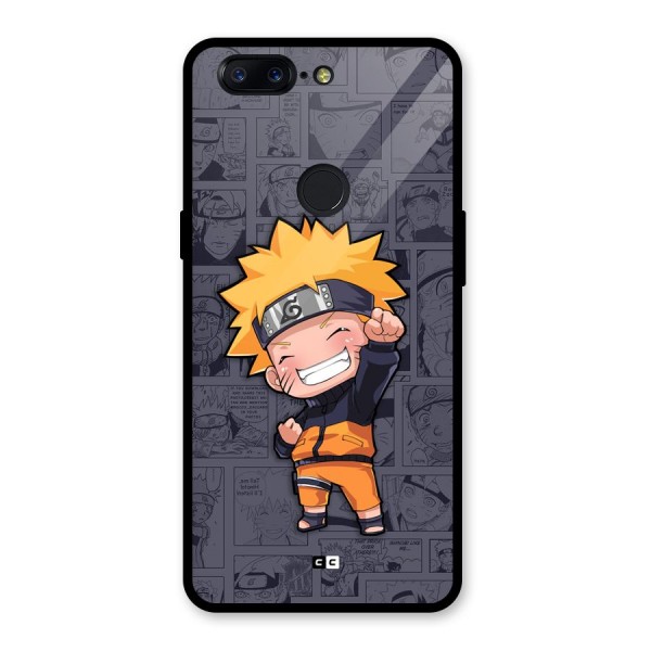 Cute Naruto Uzumaki Glass Back Case for OnePlus 5T