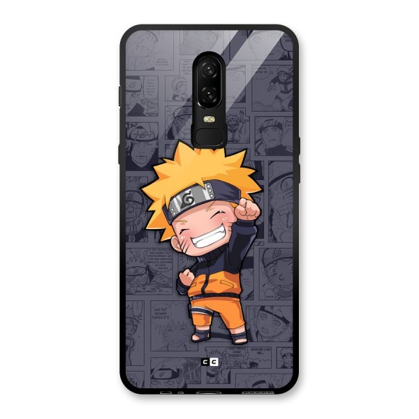 Cute Naruto Uzumaki Glass Back Case for OnePlus 6