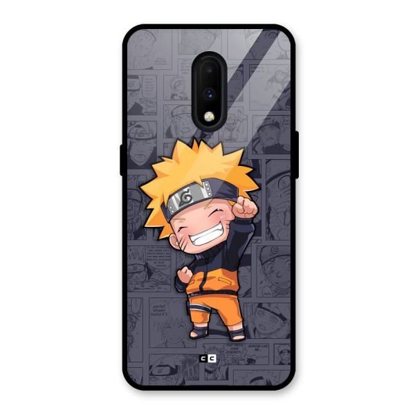 Cute Naruto Uzumaki Glass Back Case for OnePlus 7