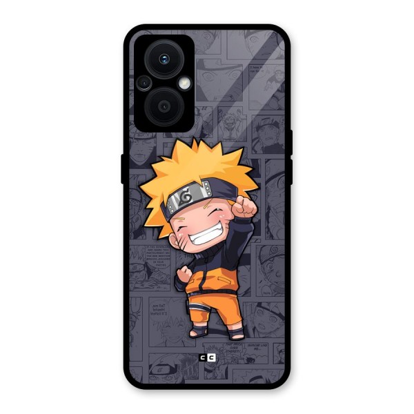 Cute Naruto Uzumaki Glass Back Case for Oppo F21s Pro 5G