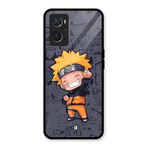 Cute Naruto Uzumaki Glass Back Case for Oppo K10 4G