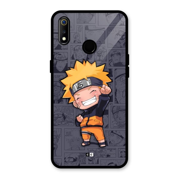 Cute Naruto Uzumaki Glass Back Case for Realme 3