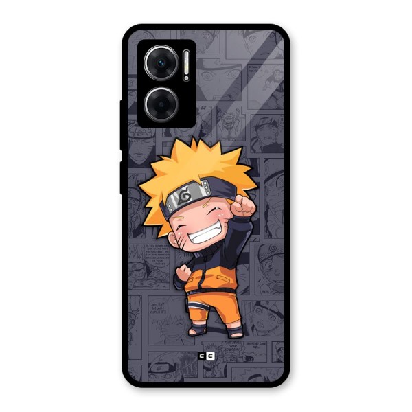 Cute Naruto Uzumaki Glass Back Case for Redmi 11 Prime 5G