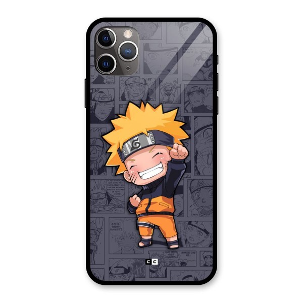 Cute Naruto Uzumaki Glass Back Case for iPhone 11 Pro Max