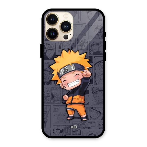 Cute Naruto Uzumaki Glass Back Case for iPhone 13 Pro Max