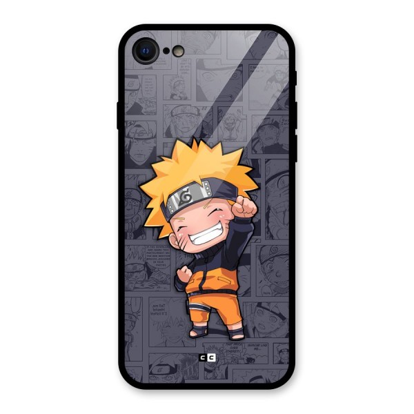 Cute Naruto Uzumaki Glass Back Case for iPhone 7